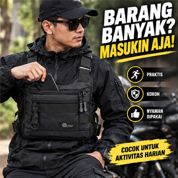 Tas rompi tactical dipakai harian